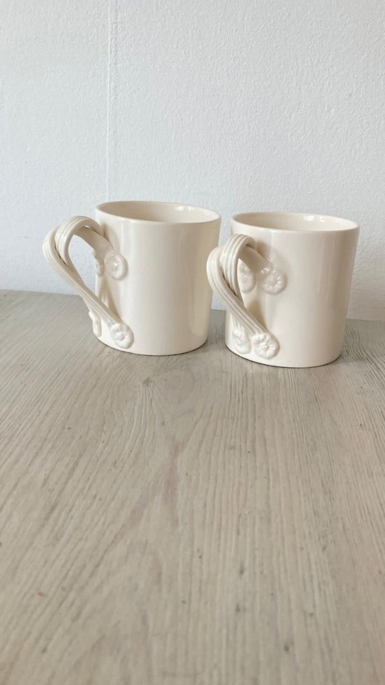 Image 1 of Juego de 2 tazas "twist" de crema Leeds Pottery Company