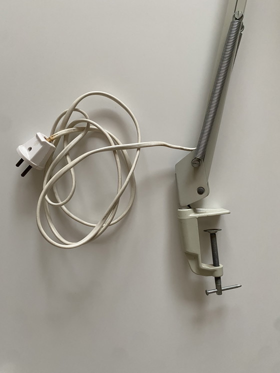 Image 1 of Vintage gray architect's lamp - 1970s - industrial lighting - retro desk lamp