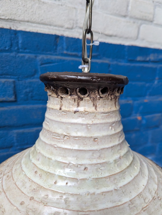 Image 1 of Lampada a sospensione vintage in ceramica danese, anni '70