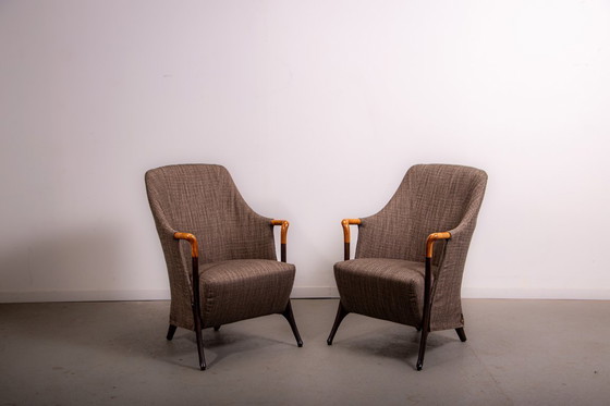 Image 1 of Conjunto de 2 sillones Progetti de Umberto Asnago para Giorgetti