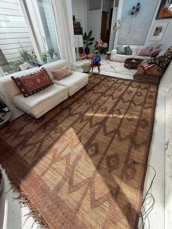 Tappeto Tuareg in pelle, canna e rattan, grande – Tappeti, Bamboo, Leather (photo 10 of 13)