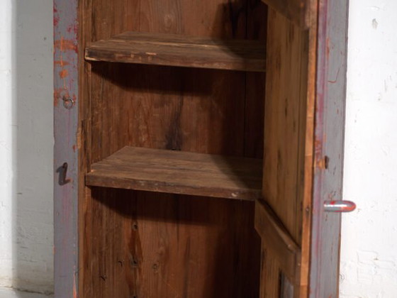Antieke beschilderde kast van grenenhout – Centraal-Europa, circa 1900 – Opbergkast, Iron, Rustic (photo 30 of 40)