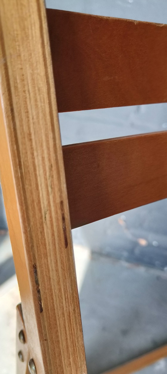 Image 1 of Chaises pliantes rétro vintage années 80, style Alvar Aalto, scandinaves, IKEA, en bois de hêtre