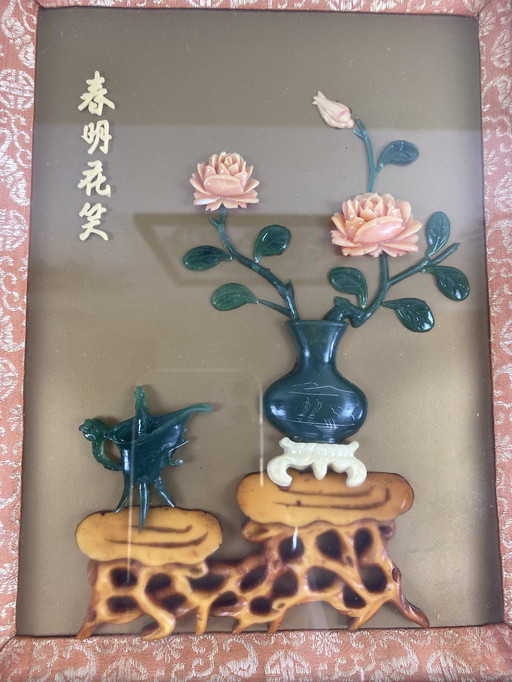 Jade stone painting