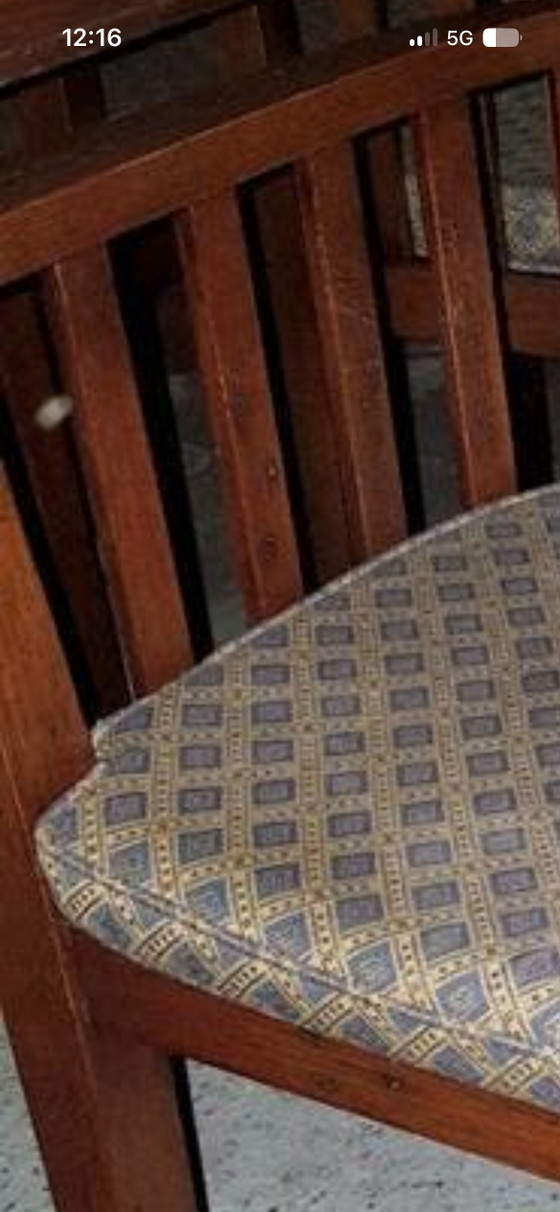 Image 1 of 4 Bannink Art Nouveau dining armchairs