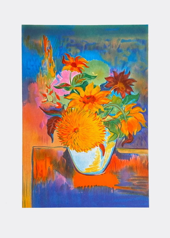 Image 1 of Amanda LEAR Fleurs I litografia 1985