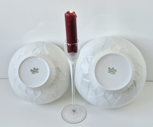 Rosenthal Lotus Trilogie 2 Schalen Schüssel + Kerzenhalter – servies, Porcelain (photo 2 of 9)