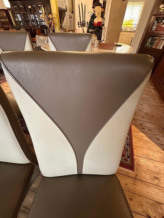 Image 1 of Luxueux ensemble de 6 chaises de salle à manger vintage Formenti