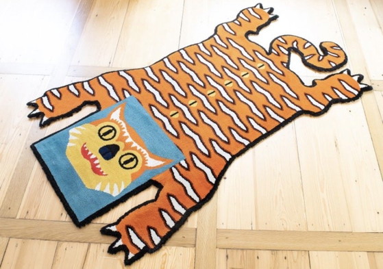 Image 1 of IKEA Glödande Walter Van Beirendonck Tijgertapijt
