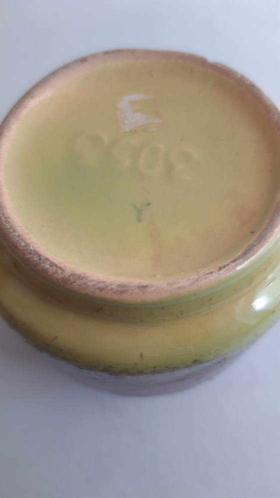 Image 1 of 1x Fat Lava vase, VEB Haldensleben, no. 3053, lgreen + lilac