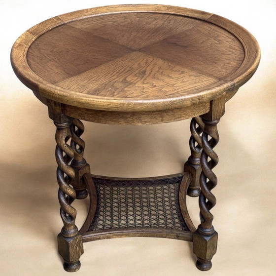 Antiker Beistelltisch | Durchbrochene Barleytwist-Beine | Selten | England | 1900-1920 – Beistelltische (photo 2 of 15)