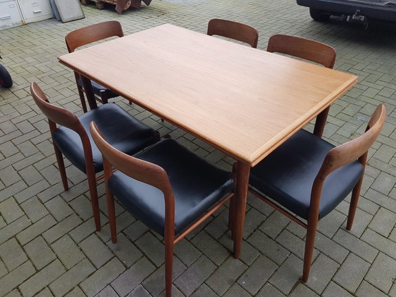 Image 1 of Beautiful vintage dining room table / dinner table Niels Otto Muller