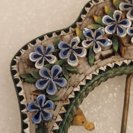 Image 1 of Cornice in micromosaico e bronzo, Italia, circa 1900