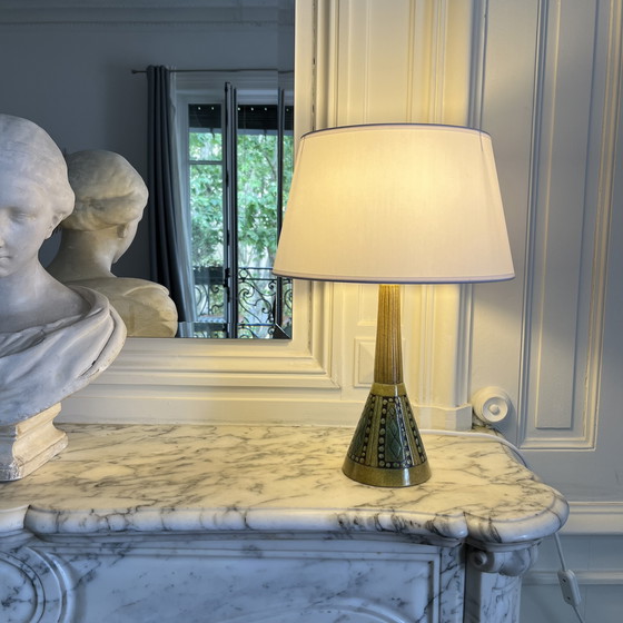 Image 1 of Vintage Scandinavian ceramic lamp, Sweden, 1960s
