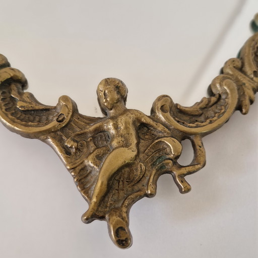 Vintage Italian mirror brass