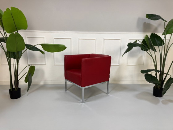 Image 1 of Brühl Armchair Randolph Designer Leather Red