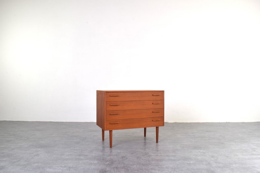 Commode en teck danoise du milieu du siècle par Kai Kristiansen pour FM Møbler, années 1960.