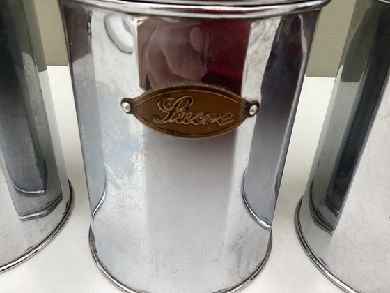 Image 1 of Barattoli vintage in stile Art Déco per caffè, zucchero e cicoria.