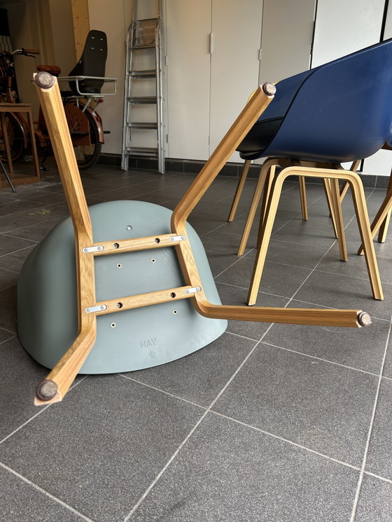 Image 1 of 6x Hay About a Chair bucket chairs / dining chairs with original cushions
