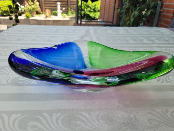 Image 1 of Original F&M Ballerina Murano Sommerso Bowl 32 x 20 cm