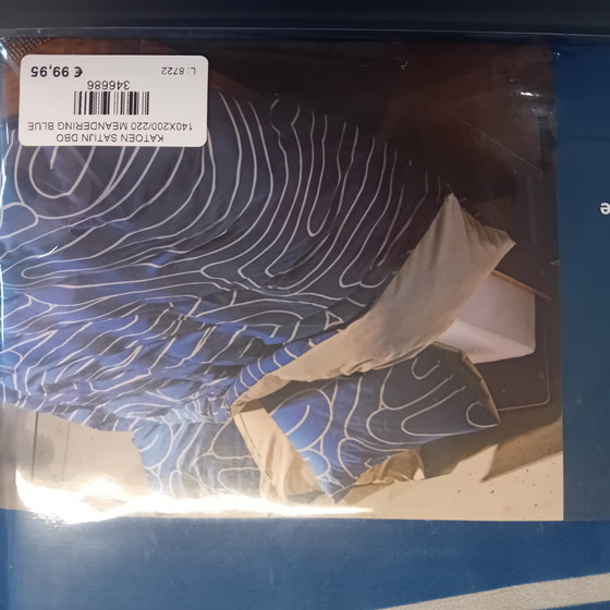 Image 1 of Auping Bettbezug Meandering blau 140 x 220 cm