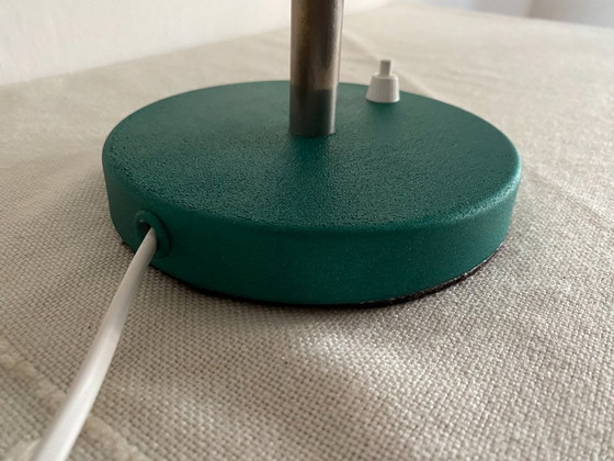 Vintage Mid-Century Modern Adjustable Gooseneck Desk Lamp – Emerald Green, 1960s – Table lamps, Metal (photo 10 of 14)