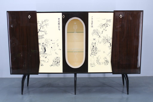 1950s Rare Italian Highboard