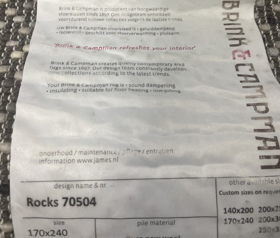 Image 1 of Brink & Campman Rocks carpet color Frost NEW