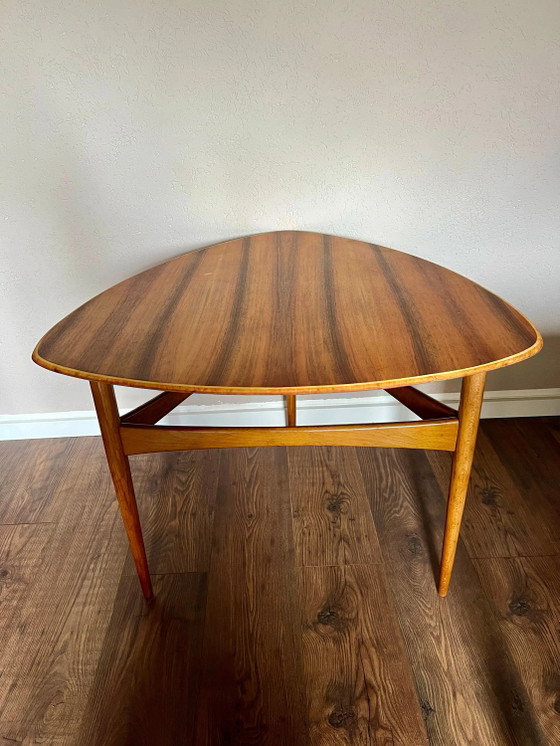 Zeldzaam! Mid Century Bijzettafel, Karl-Erik Ekselius voor JOC Vetlanda, jaren 60 Scandinavisch Modern – Wood (photo 6 of 10)