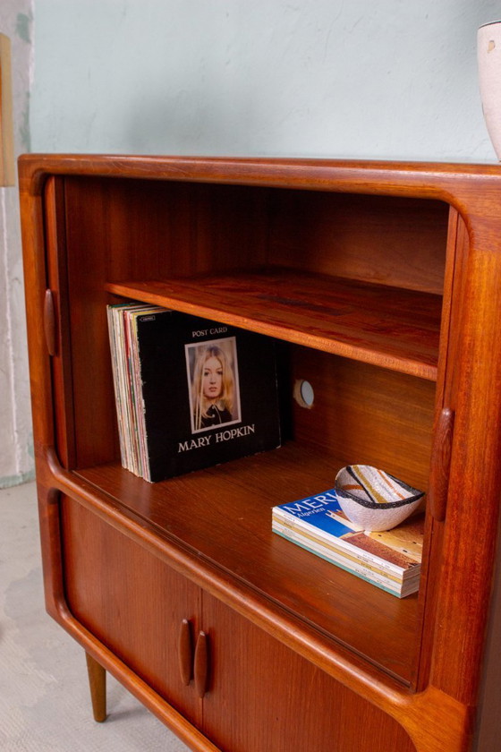 Image 1 of Mobile per dischi vintage, cassettiera, credenza Dyrlund, teak, metà secolo