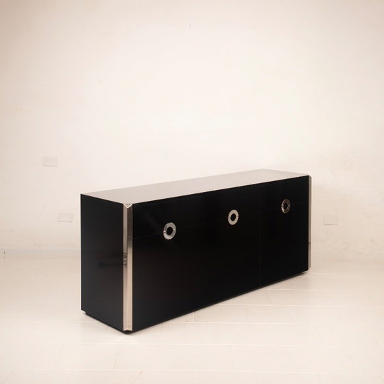 Willy Rizzo Alveo Sideboard for Mario Sabot, Italy 1970 – Wood (photo 4 of 23)