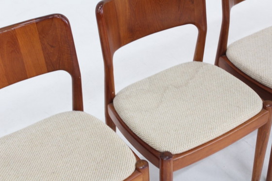 Image 1 of Chaises de salle à manger vintage danoises en teck, par Glostrup, lot de 6