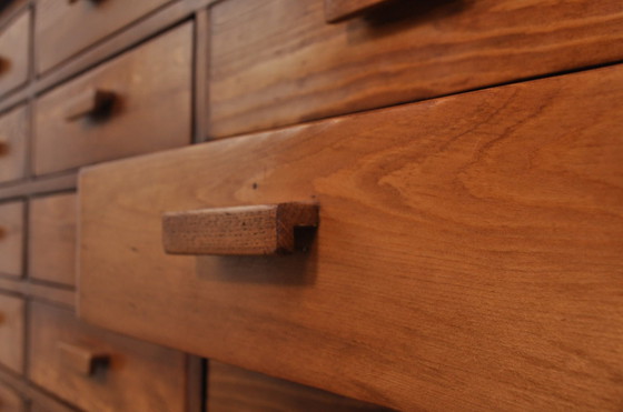 Image 1 of Vintage Chest of Drawers in Pitch Pine 1950s
