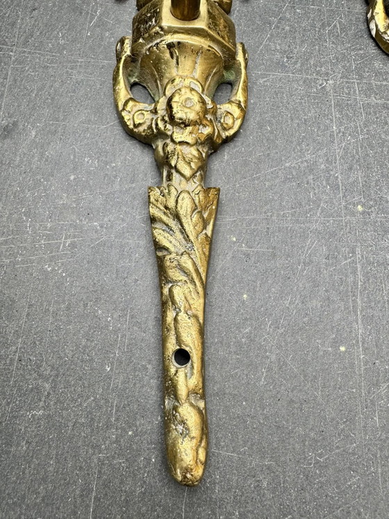 2 wall sconces in solid brass "Medusa" 1950s – Wall lights, Barok (photo 10 of 12)