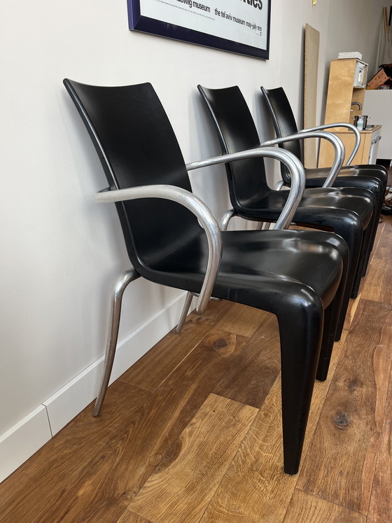 Image 1 of 6x Vitra Louis 20 eetkamerstoelen door Philippe Starck