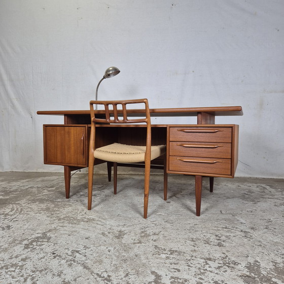Image 1 of Heinrich Riestenpatt Vintage 1960s Danish Desk Teak
