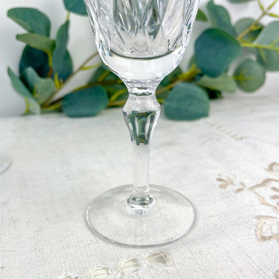 5 Bicchieri d'Acqua York – Stuart Cut Crystal – Lusso Vintage – Bicchieri e caraffe, Klassiek (photo 8 of 10)