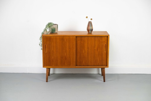 Credenza vintage danese in teak di Carlo Jensen per Hundevad &amp; Co., anni '60