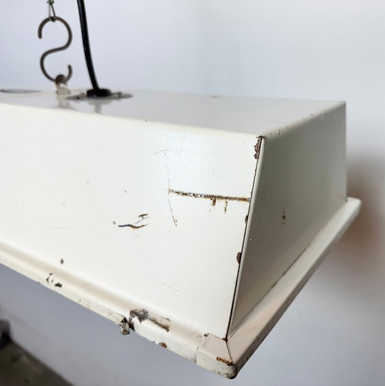 Image 1 of Tube lumineux suspendu industriel beige de la marque Famor, années 1970