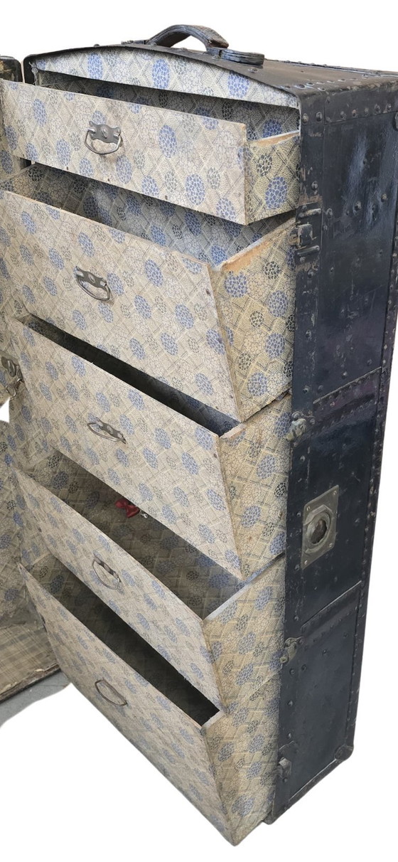 Image 1 of Rare Vintage Steamer Trunk