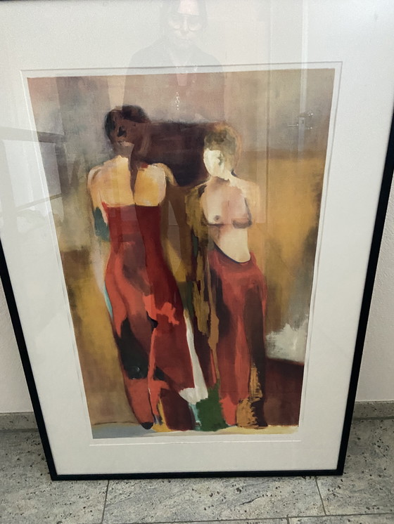 Image 1 of Hans van den Berg Toulon in houten lijst