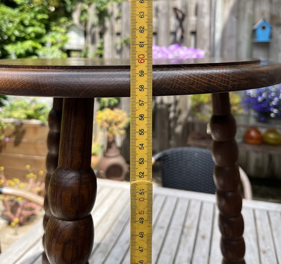 Image 1 of Classic Bobbin corner chair + matching side table | rare set