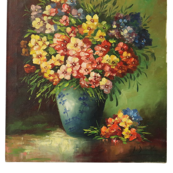Image 1 of Bunte Blumen Stilleben Malerei