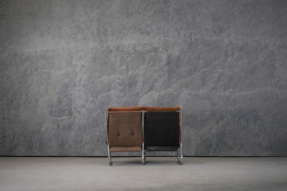 Image 1 of Fauteuil en sofa set uit het midden van de 20e eeuw, ontworpen door Gillis Lundgren, Ikea Zweden, jaren 70.