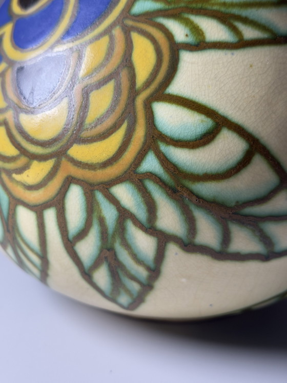 Image 1 of Boch Frères Keralux Art Deco Vase by Charles Catteau – Belgium, ca. 1925–1930