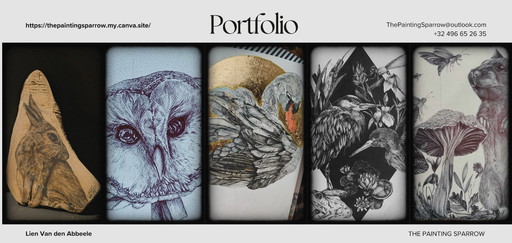 Dibujo original de un cisne con lámina de oro 'Sunset Grace': A4, enmarcado