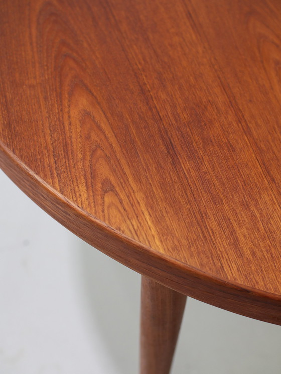 Image 1 of Extendable Dining Table Kai Kristiansen Round Teak Danish