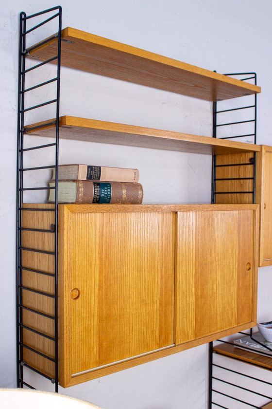 Image 1 of Mensola originale String Shelf Nisse Vintage Ash, credenza/altare