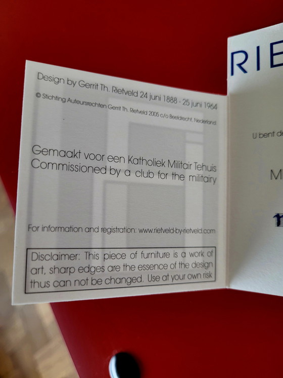 Image 1 of Sgabello militare di Gerrit T Rietveld, edizione Rietveld by Rietveld con certificato