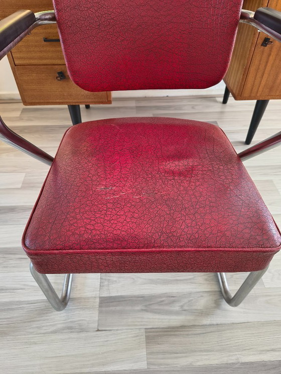 Image 1 of Paul Schuitema Modell 2141 | Büroklammer | Rohrrahmen | 1950er Jahre